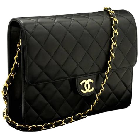 chanel vintage clutch purse|Chanel clutch with chain black.